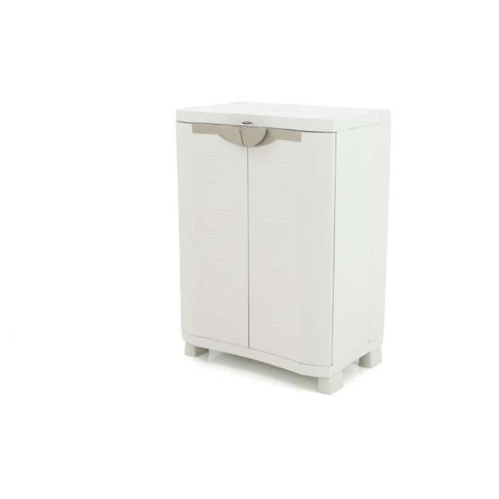 SPACESAVER 70 PLASTIKEN Armoire basse 2 portes avec étageres - l 70 x