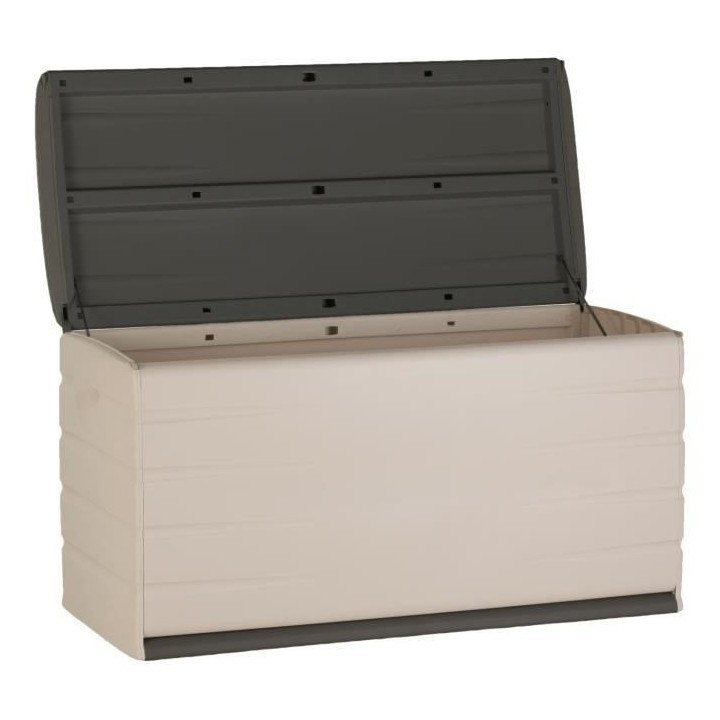 PLASTIKEN Coffre 350L Intérieur/Extérieur Fonctionnel et Esthétique