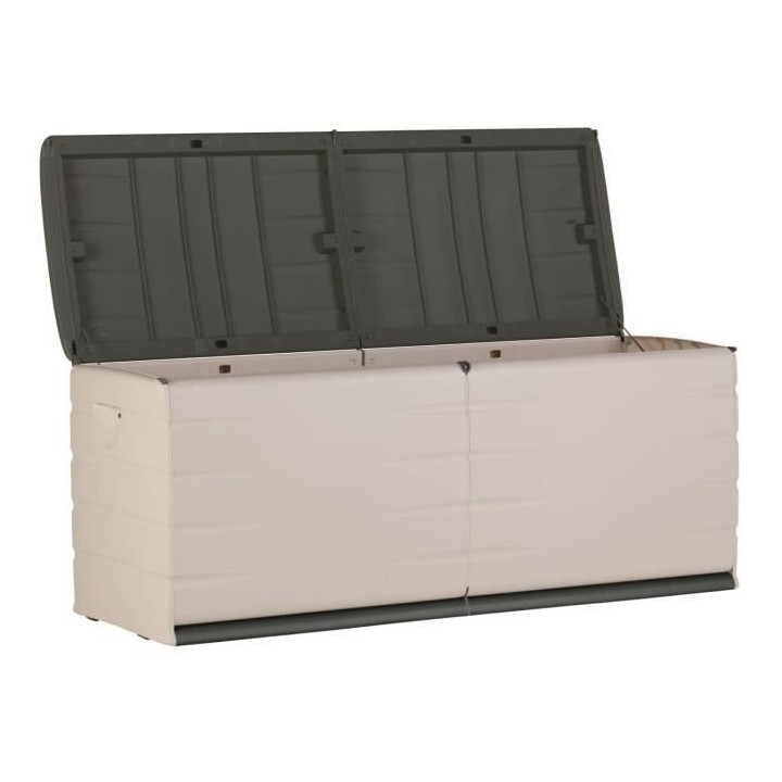 PLASTIKEN Coffre 450L Intérieur/Extérieur Fonctionnel et Esthétique