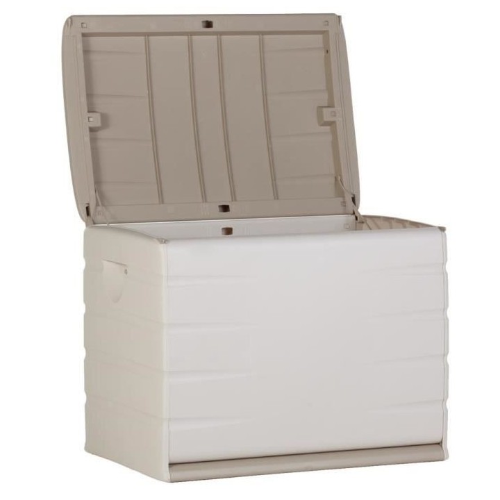 PLASTIKEN Coffre cadenassable avec roulettes - 190 L - Fonctionnel et