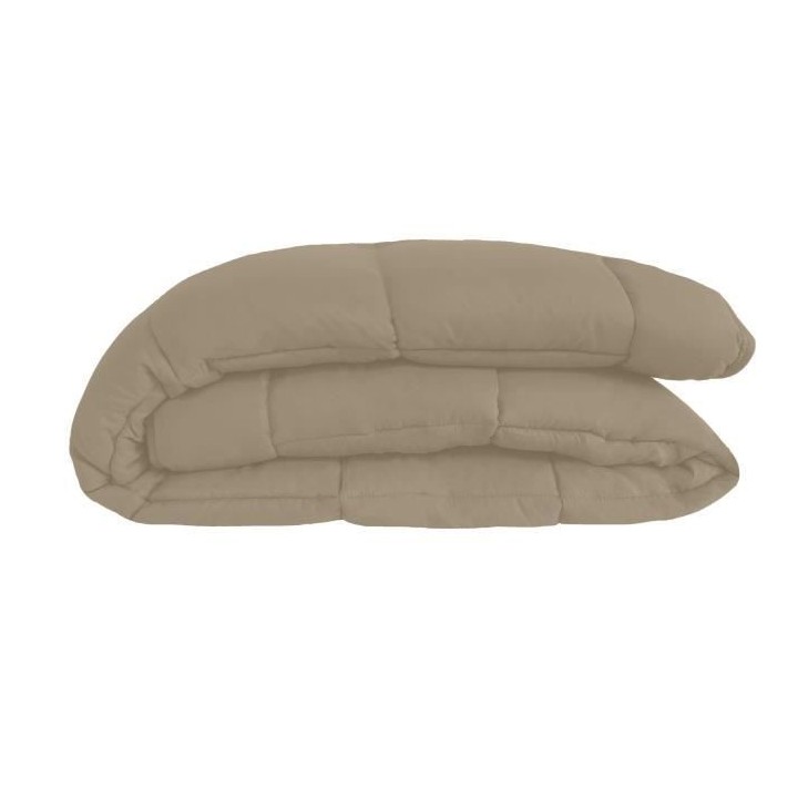 CALGARY Couette chaude Microfibre 400g/m² Taupe & Lin 140x200cm
