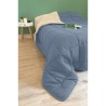 Couette Microfibre 400g/m² CALGARY Petrole & Mastic 140x200cm