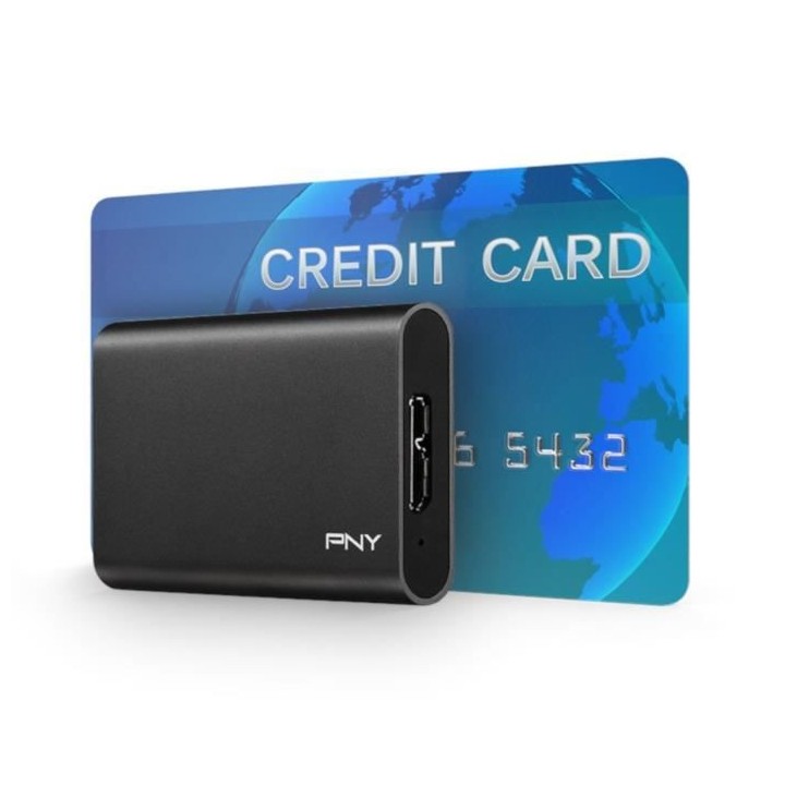 PNY - Disque SSD Externe - Elite - 240Go - USB 3.1 (PSD1CS1050-240-FFS