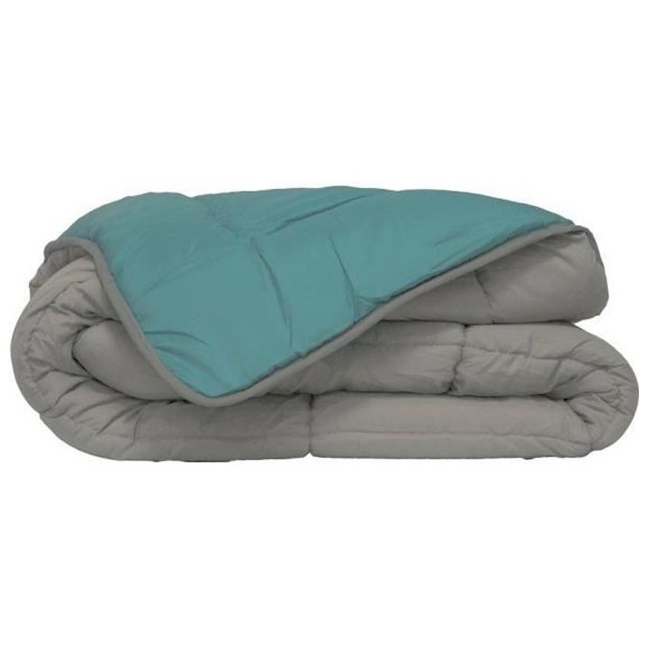 HUDSON Couette légere Microfibre 200g/m² 220x240cm Galet & Lac