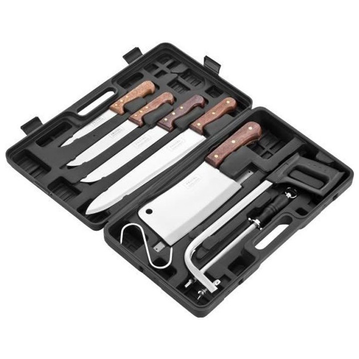 PRADEL EXCELLENCE Valise de découpe 7 pieces K31128 : 4 couteaux bouc