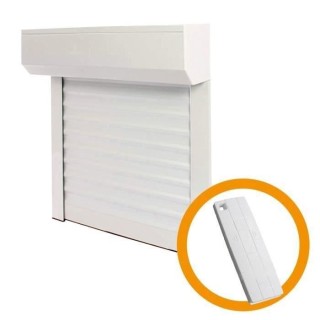 Volet roulant H220 cm x L120 cm Aluminium recoupable en largeur et hau