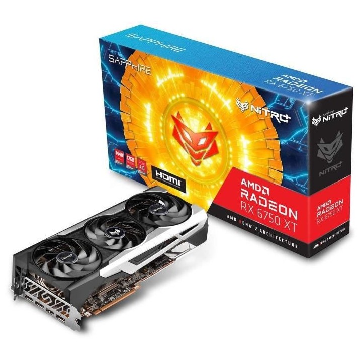 SAPPHIRE - AMD Radeon - Carte Graphique - RX 6750 XT - NITRO+ GAMING O