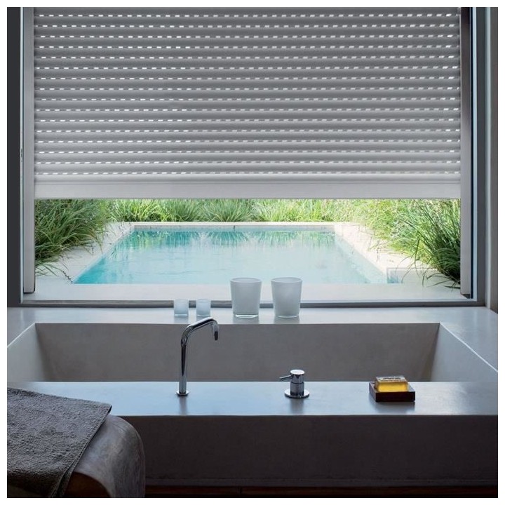 Volet roulant H120 cm x L120 cm Aluminium recoupable en largeur et hau