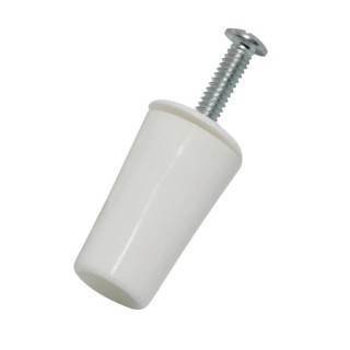 PROTECTA Lot de 2 butées rondes 40mm pour volet roulant - Blanc