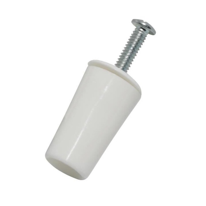 PROTECTA Lot de 2 butées rondes 40mm pour volet roulant - Blanc