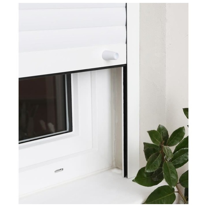 PROTECTA Lot de 2 butées rondes 40mm pour volet roulant - Blanc