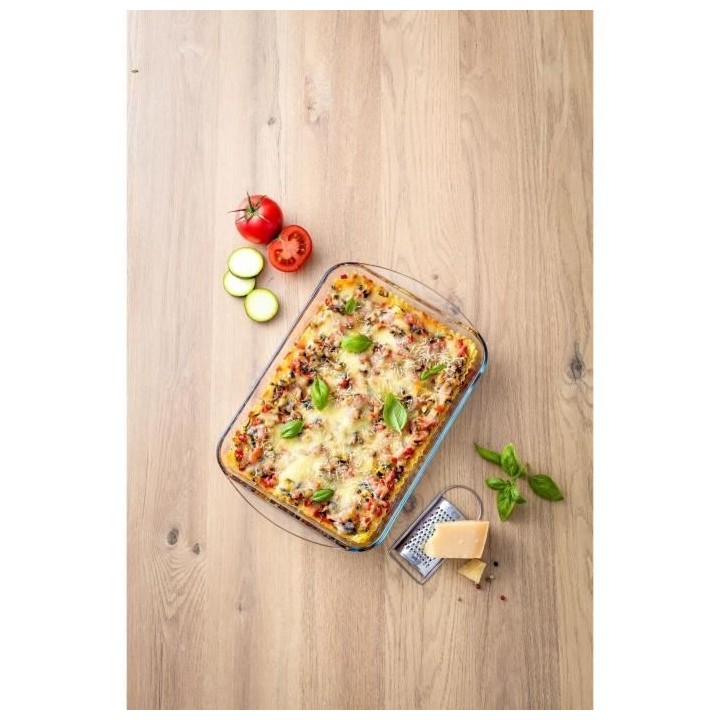 Plat rectangulaire en verre Pyrex 350 mm