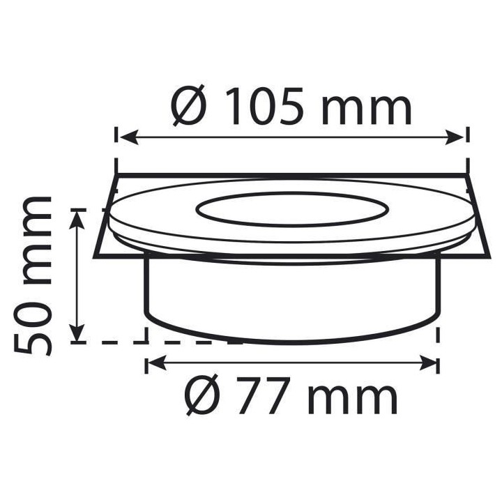 Ranex Lampe solaire carrée 0,12 W Argenté 5000.198