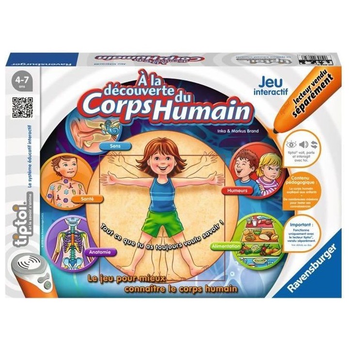 tiptoi - A la découverte du corps humain - Ravensburger - Jeu électr