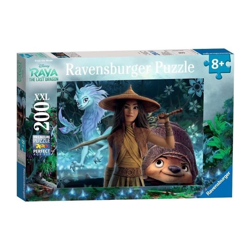 Puzzle 200 p XXL - Raya, Tuk Tuk et Sisu / Disney Raya et dernier dragon