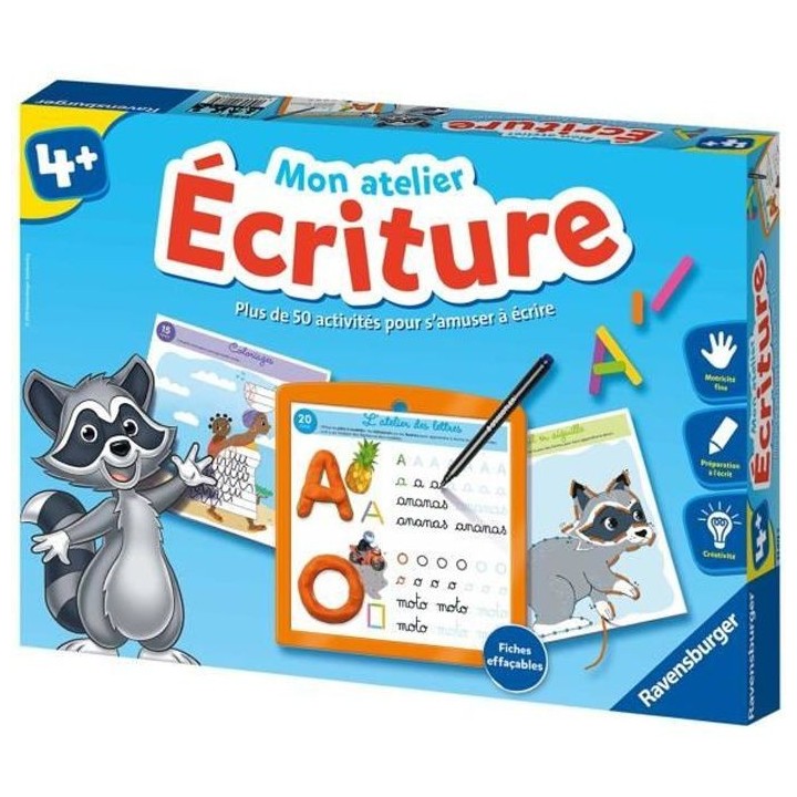 Mon atelier Ecriture - Coffret complet éducatif - Apprentissage de l'