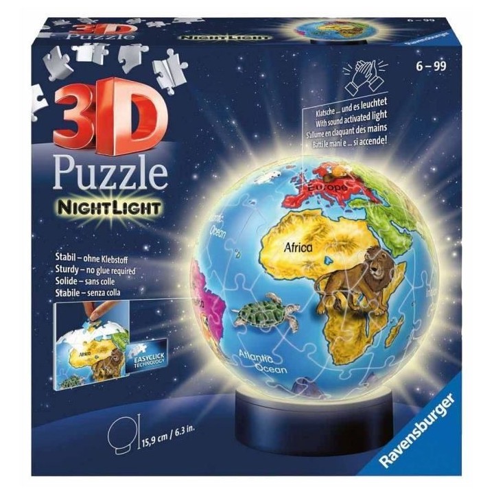 Ravensburger - Puzzle 3d Globe Lumineux