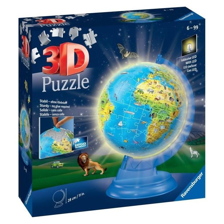 Ravensburger - Puzzle 3d Globe Lumineux