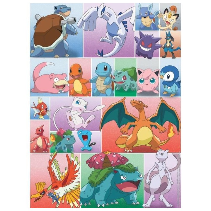 Puzzle Pokémon 2x 500 pieces - Collection de Pokémon - A partir de 1