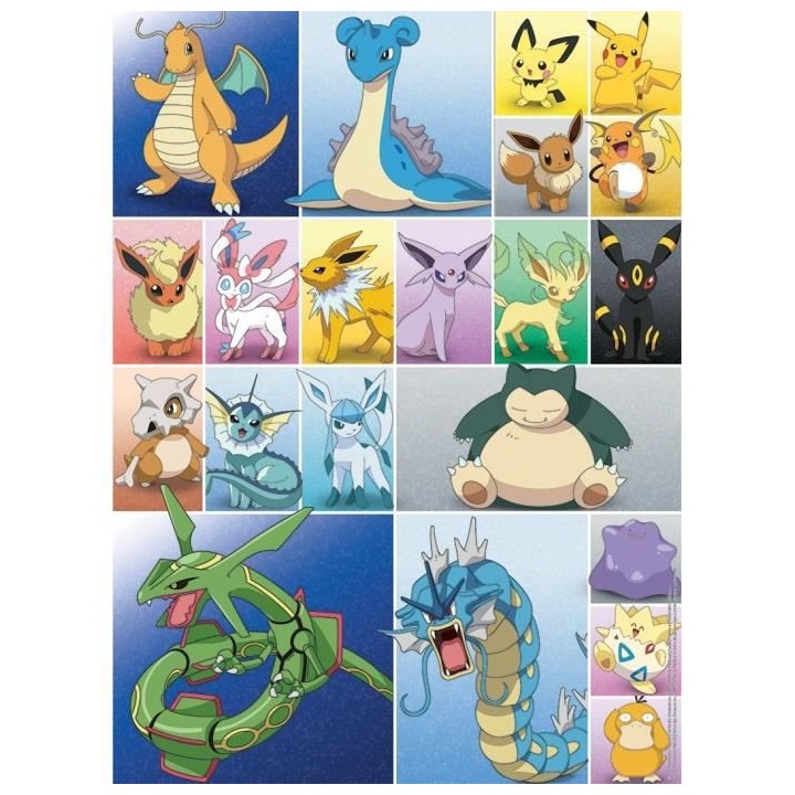 Puzzle Pokémon 2x 500 pieces - Collection de Pokémon - A partir de 1