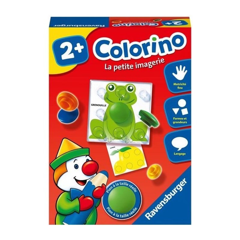 Colorino La petite imagerie - Jeu éducatif - Apprentissage des couleurs - Activités créatives enfant - Ravensburger - Des 2 a