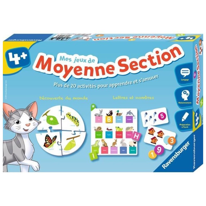 Mes jeux de moyenne section - Coffret complet éducatif - 20 activité