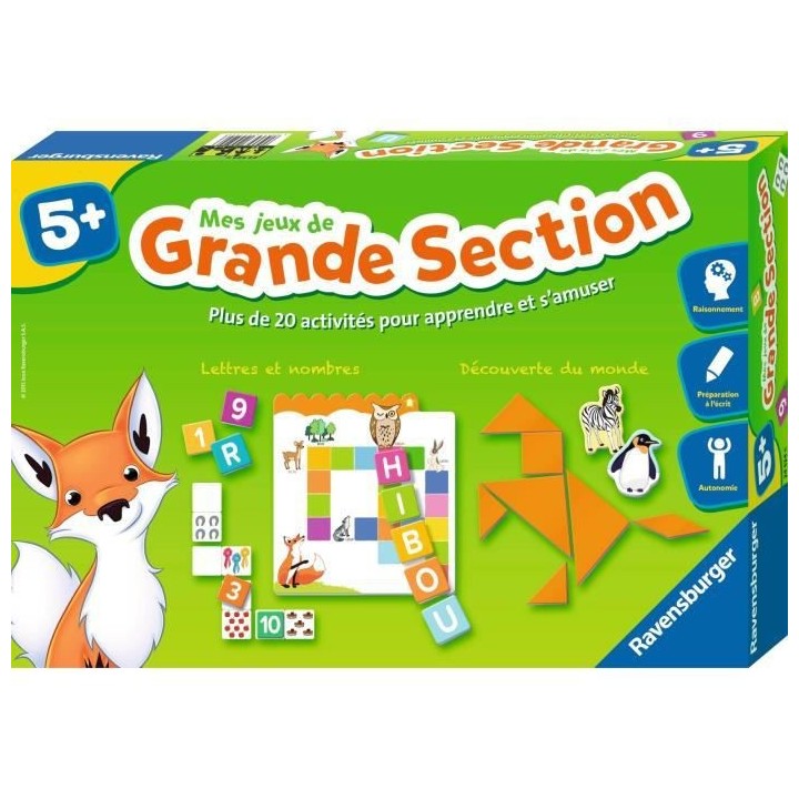 Mes jeux de grande section - Coffret complet éducatif - 20 activités
