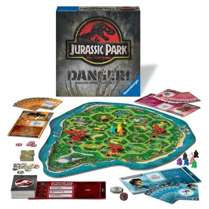 Jeu de société Ravensburger Jurassic Park Danger Multicolore