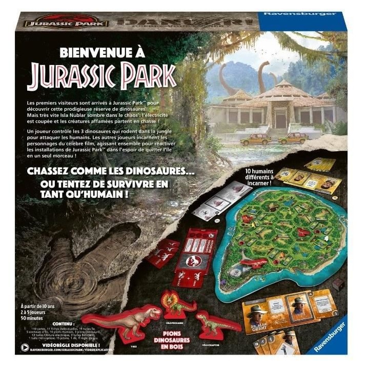 Jeu de société Ravensburger Jurassic Park Danger Multicolore