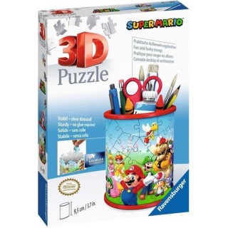 SUPER MARIO Puzzle 3D Pot a crayons - Ravensburger - Puzzle 3D enfant