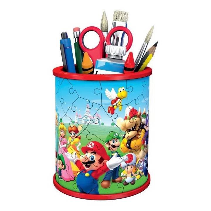 SUPER MARIO Puzzle 3D Pot a crayons - Ravensburger - Puzzle 3D enfant