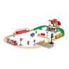 Brio World Circuit Gare centrale - Coffret complet 37 pieces - Circuit de train en bois - Ravensburger - Mixte des 3 ans - 33989