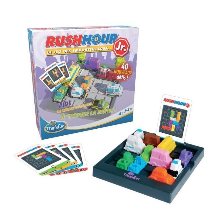 Rush Hour Junior - Ravensburger - Casse-tete Think Fun - 40 défis 4 n