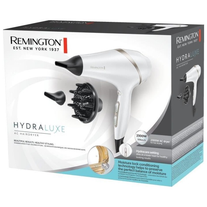 Remington AC8901 Seche-cheveux hydraluxe 2300W, moteur AC, préserve l
