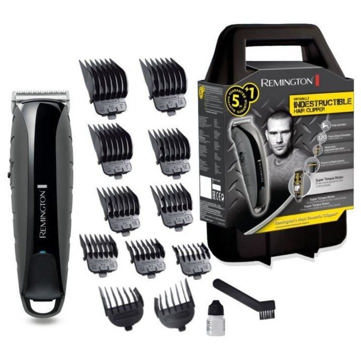 Remington HC5880 Tondeuse Cheveux Indestructible, Anti-Choc, Lames Aci