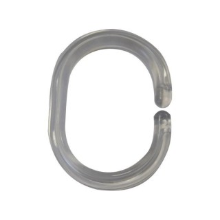 RIDDER Anneaux de rideau de douche Transparent 49300