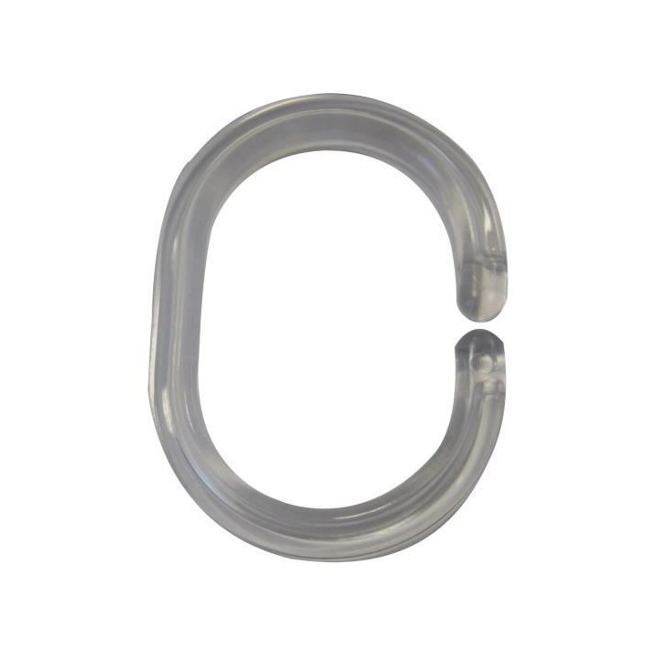 RIDDER Anneaux de rideau de douche Transparent 49300