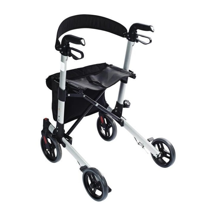 RIDDER Déambulateur Outdoor Premium - Avec assise et sac a courses