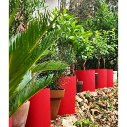 RIVIERA Bac Granit rond - 40 cm - Rouge