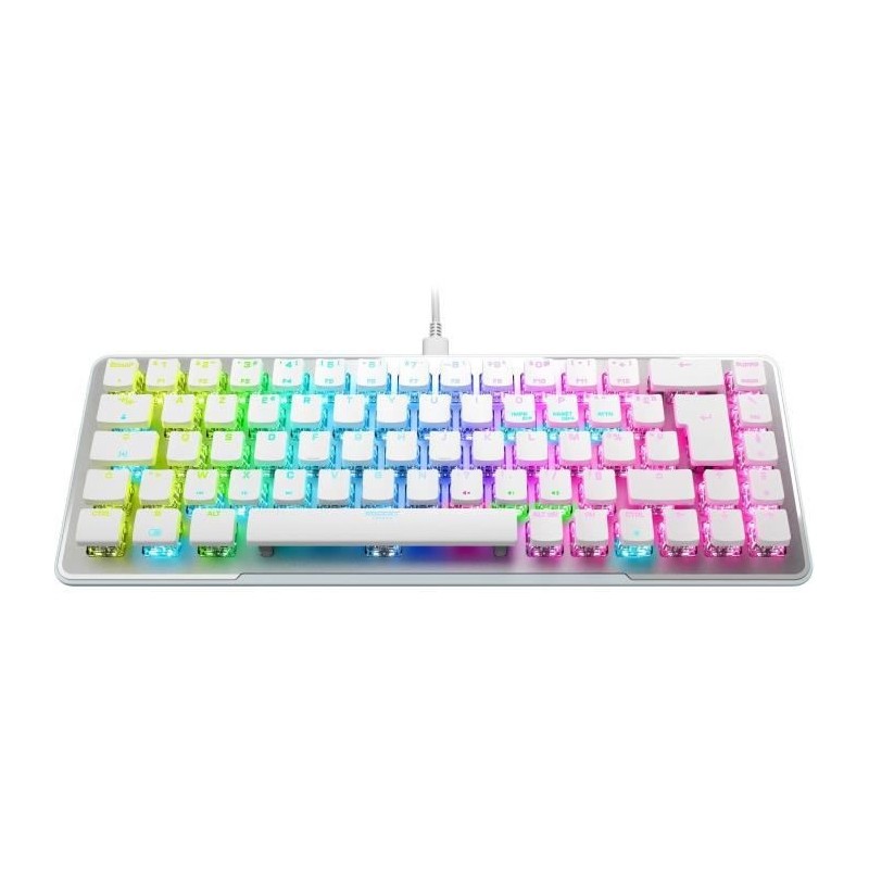 Clavier filaire - Optique et mécanique - ROCCAT - Vulcan II Max - AZERTY - Rétro-éclairage - Blanc