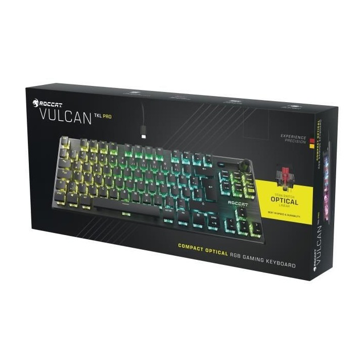 ROCCAT - Clavier VULCAN PRO TKL Rouge - AZERTY