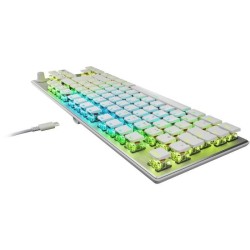 Clavier Gaming - AZERTY - ROCCAT - Vulcan TKL Pro - Sans Pavé Numérique - Rétroéclairé - Blanc