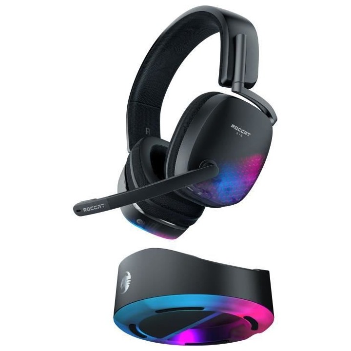 Casque-Micro Gaming - ROCCAT - Syn Max Air - Sans Fil - Multiplateform