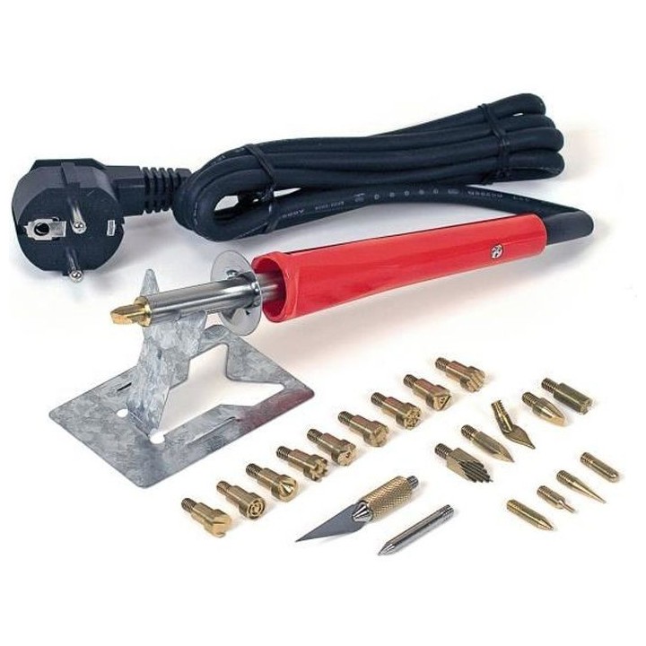 ROTHENBERGER Coffret pyrograveur complet - Rouge