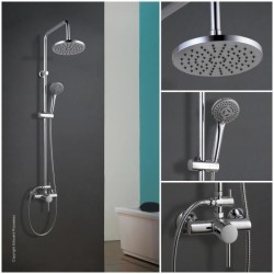 ROUSSEAU Colonne de douche avec robinet mitigeur mécanique Timaru chrome