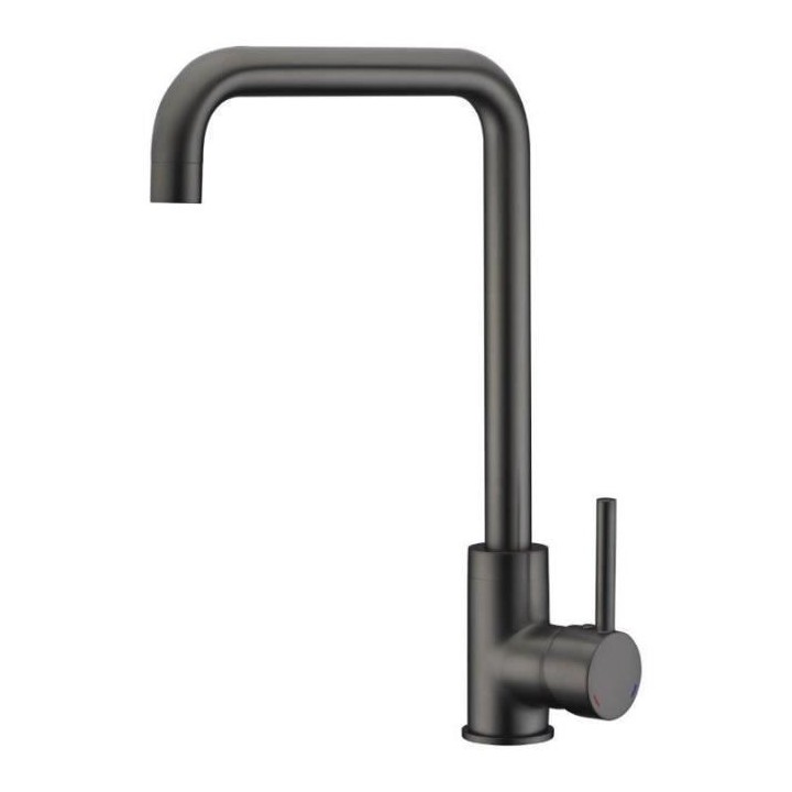 ROUSSEAU Robinet mitigeur de cuisine Kiloo - Sans douchette - Gris gra