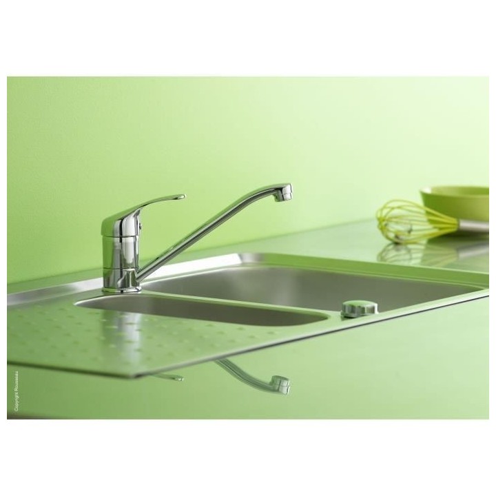 ROUSSEAU Robinet mitigeur de cuisine Raeva - Sans douchette - Chromé