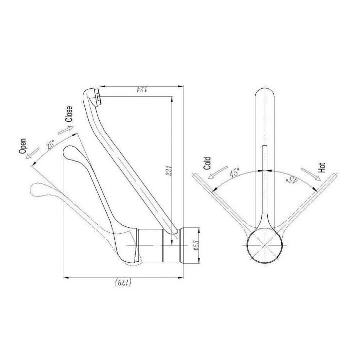 ROUSSEAU Robinet mitigeur de cuisine Edinburgh PMR - Sans douchette -