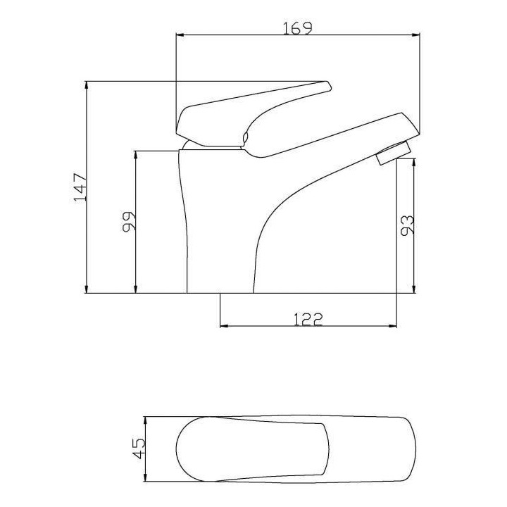 ROUSSEAU Robinet mitigeur lavabo Kiopta