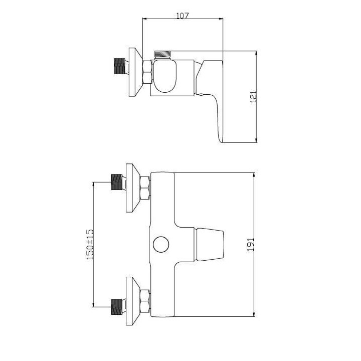 ROUSSEAU Robinet mitigeur mécanique douche Dunedin